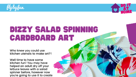 Dizzy Salad Spinning Cardboard Art