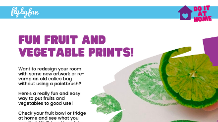 Fun Fruit and Vegetable Printing!